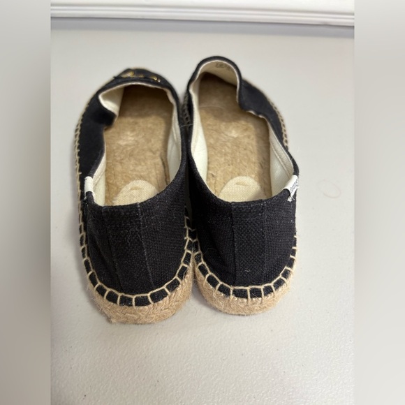 Soludos Cheers Beaded Espadrilles | Black Smoking Slippers | Size 9 - Picture 7 of 13